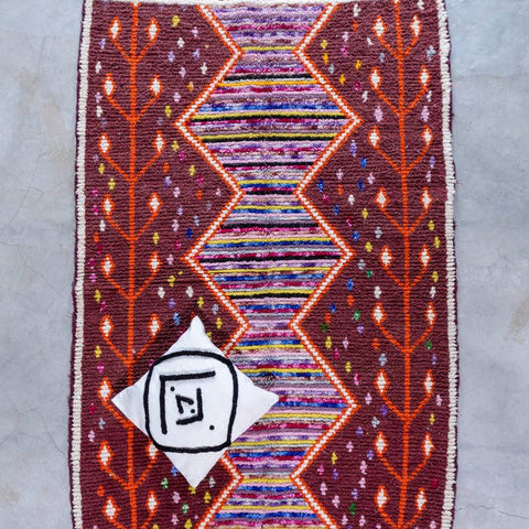 Tapis fait main - Tapis bohème - tapis marocain - Tapis de salon (167)