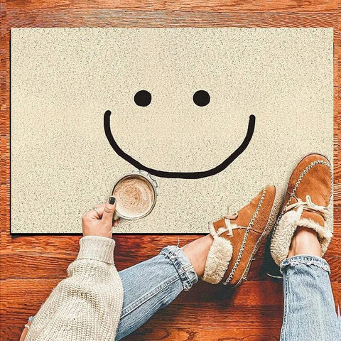 Paillasson Original Smiley Beige La Maison Du Paillasson