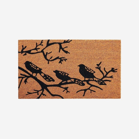 Paillasson coco Oiseaux Noirs