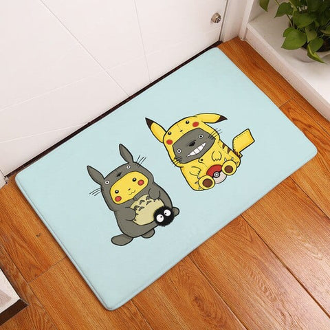 Paillasson Totoro Pikachu Collaboration